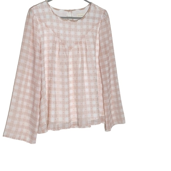 Melloday peach colored blouse. Size M - Picture 2 of 5